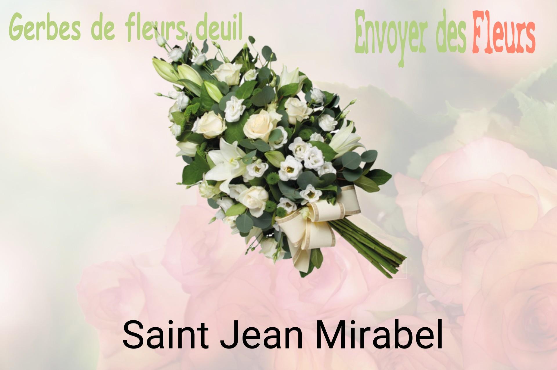 Gerbe de fleurs de deuil livrée à Saint-Jean-Mirabel